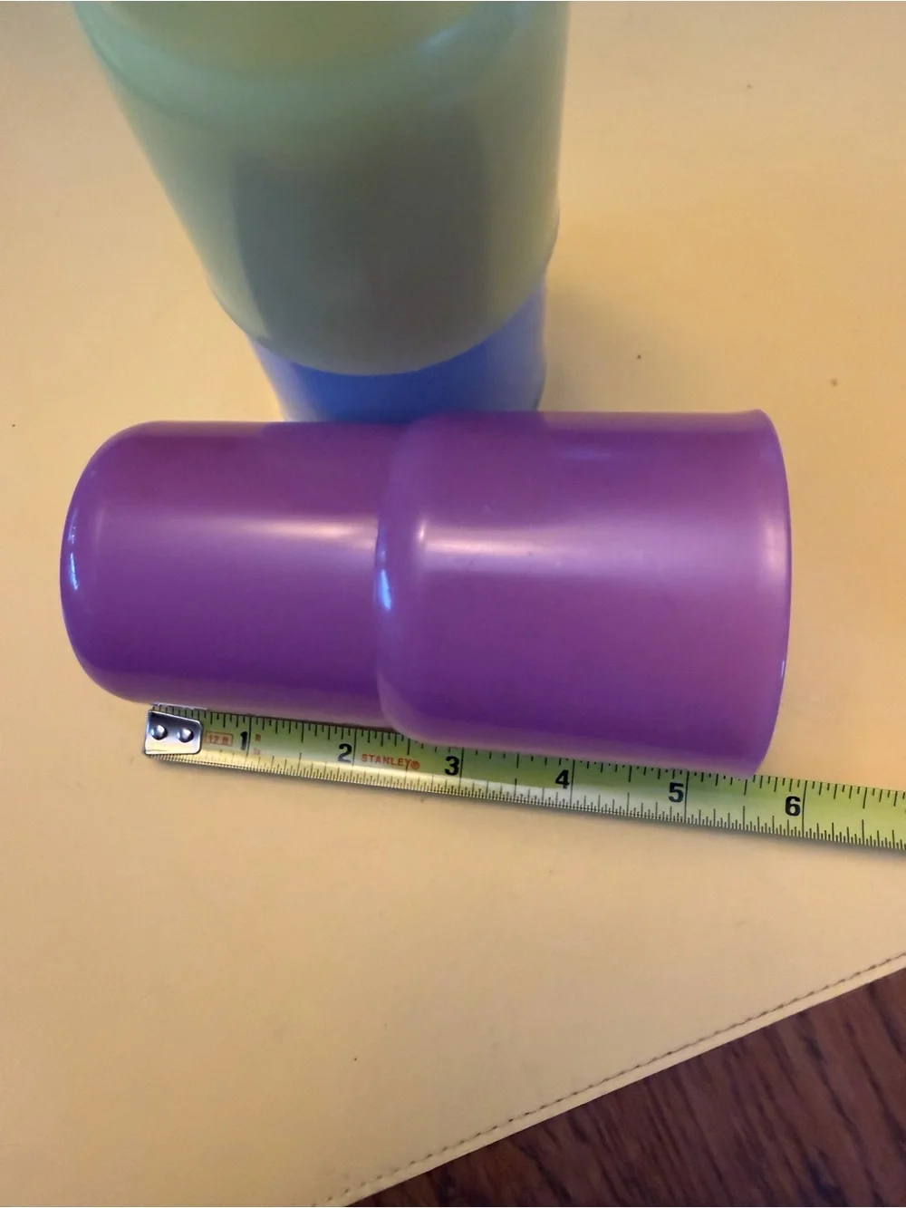 Tupperware vintage Colorful Plastic Stacking Cups - Yellow, Lavender, Purple